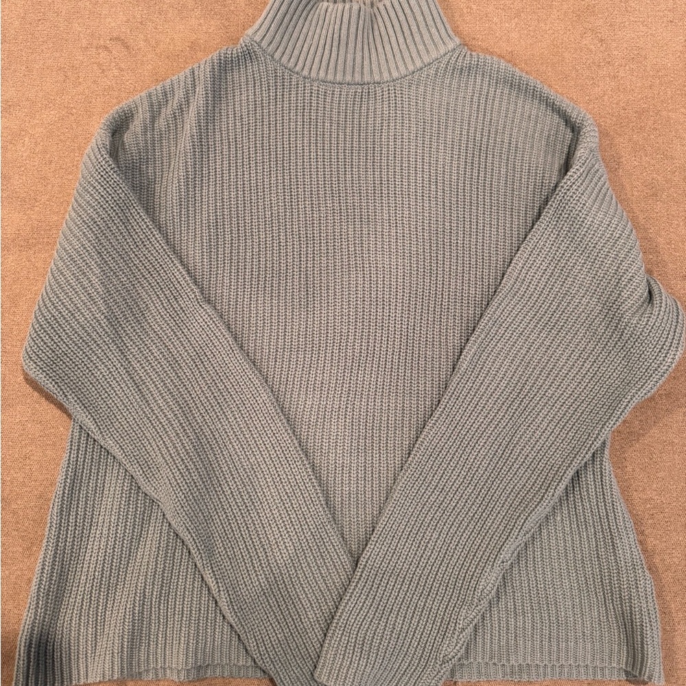 Zyia Ribbed Turtleneck - blueish/grey
